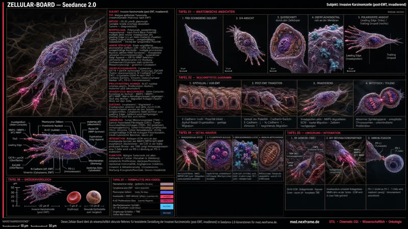 Invasive Karzinomzelle — Cellular Board