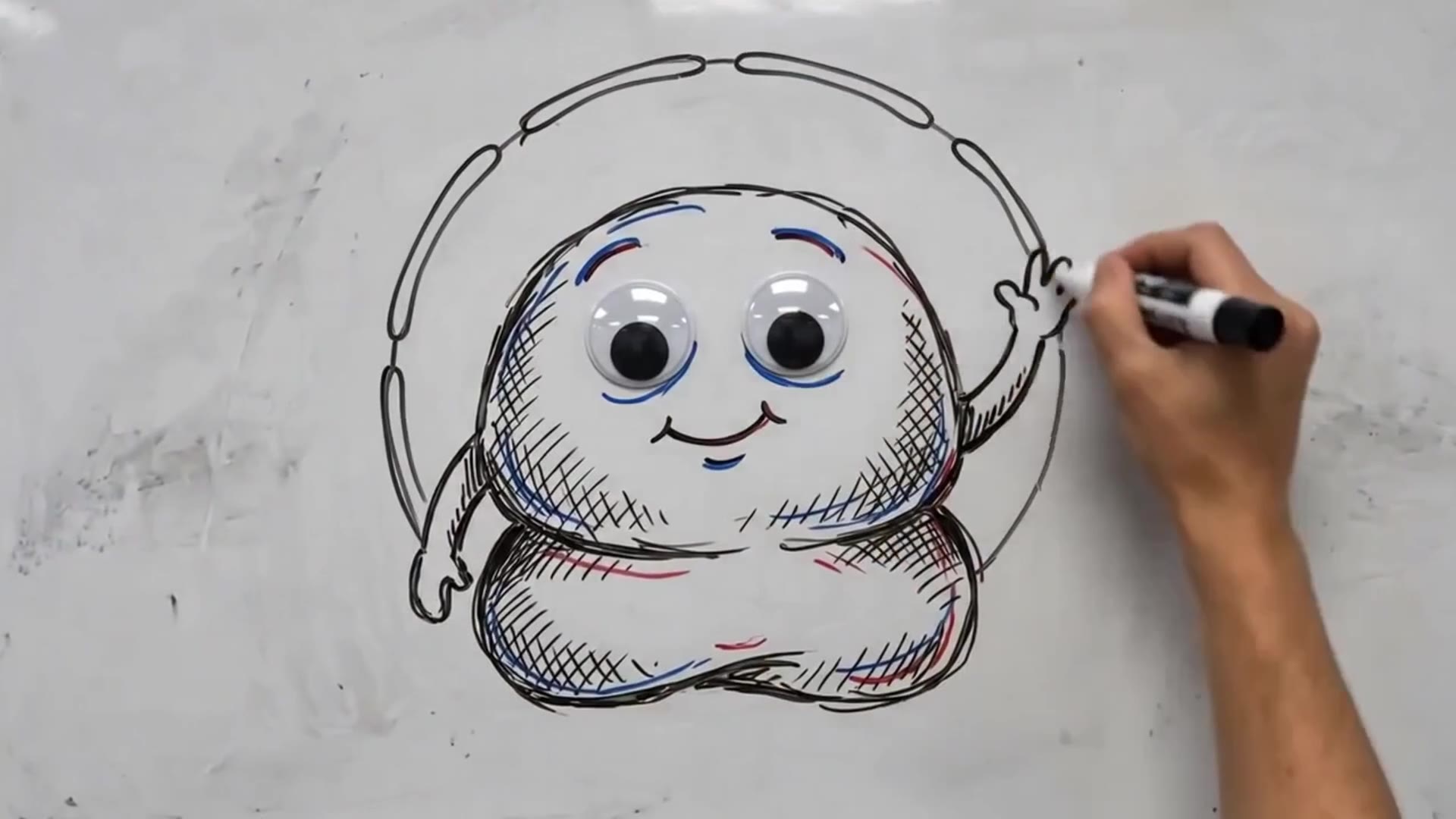 Standbild aus einem Erklärvideo zur Proteinbiosynthese am Ribosom
